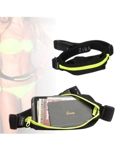 Correa deportistas Cinturón con Bolsillo canguro para celular Running Bumbana