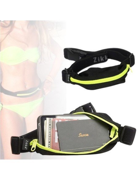 Correa deportistas Cinturón con Bolsillo canguro para celular Running Bumbana