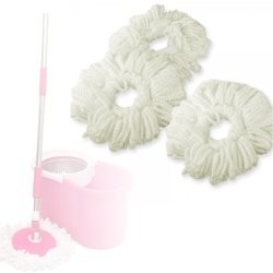 Kit de 3 repuestos de mopas de microfibra para Mopa Giratoria 360º