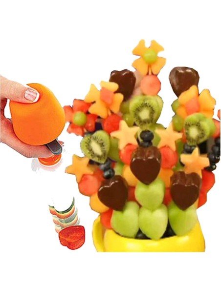 Set Pop Chef Para Decoración Fruchetas Alimentos Pinchos de frutas