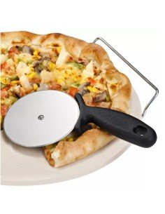 Set Pizza Pro Piedra Para Pizza Con Base + Cortador