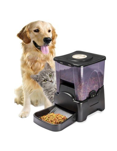 Dispensador Automático y programable de alimentos para mascotas