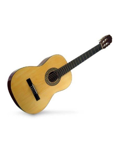 Guitarra Acustica Redonda La Clasica Finas Maderas Con Boquete