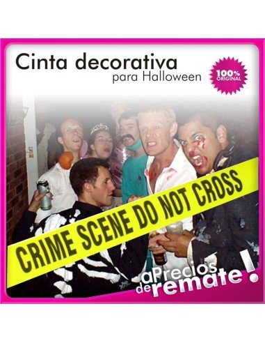 Set X2 Cintas Decorativas Peligro Y Crimen Halloween