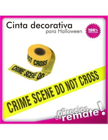 Set X2 Cintas Decorativas Peligro Y Crimen Halloween