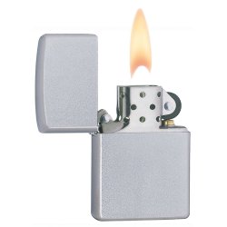 Encendedor Zippo Classic Regular Satin Chrome - Plateado