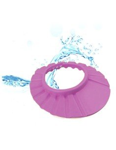 Gorro Visera de Ducha para Baño Bebé Rosado