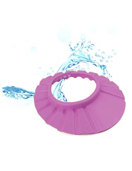 Gorro Visera de Ducha para Baño Bebé Rosado