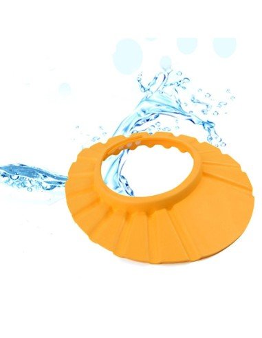 Gorro Visera de Ducha para Baño Bebé Rosado