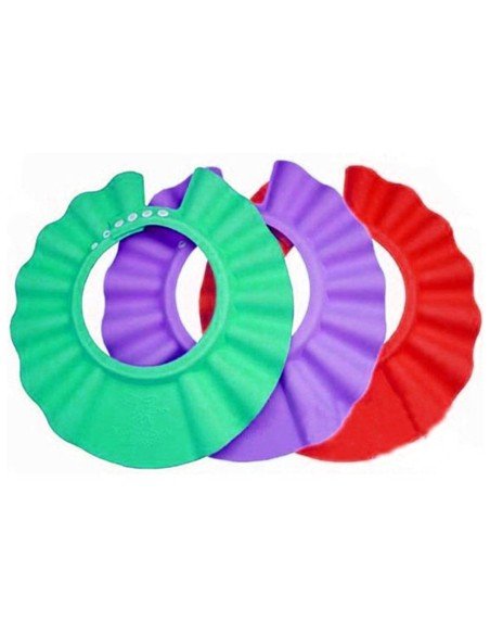 Gorro Visera de Ducha para Baño Bebé Rosado