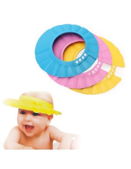 Gorro Visera de Ducha para Baño Bebé Amarillo Gorro Visera de Ducha para Baño Bebé Amarillo