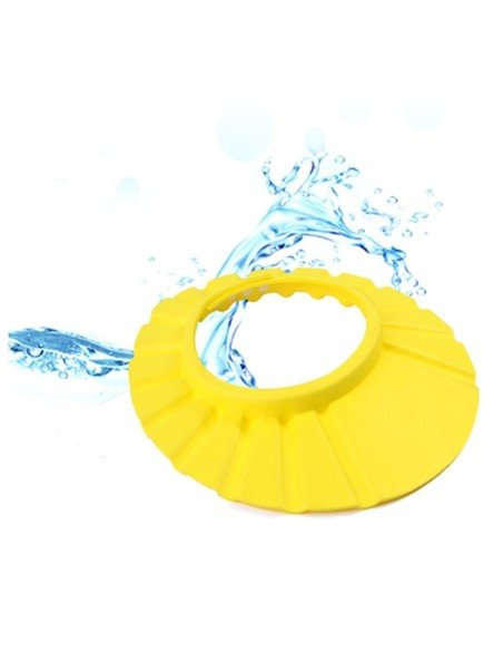 Gorro Visera de Ducha para Baño Bebé Amarillo