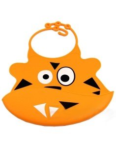 Babero de Silicona Animal Baby Bib Tigresa