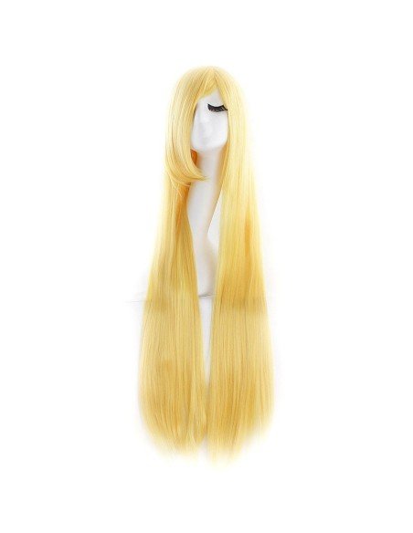 Peluca de Kanekalon Lisa 100 Cm Cosplay - Rubio Oro Amarillo