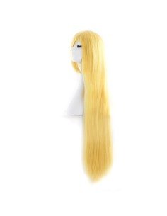 Peluca de Kanekalon Lisa 100 Cm Cosplay - Rubio Oro Amarillo 2