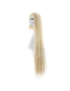 Peluca de Kanekalon Lisa 100 Cm Cosplay - Rubio Extra claro 2