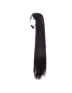 Peluca de Kanekalon Lisa 100 Cm Cosplay - Negro 2