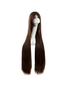 Peluca de Kanekalon Lisa 100 Cm Cosplay - Café Castaño