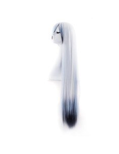 Peluca de Kanekalon Lisa 100 Cm Cosplay - Could blanco celeste 2