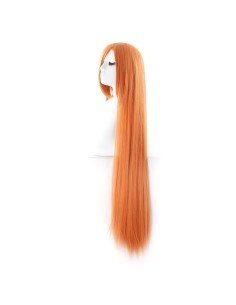 Peluca de Kanekalon Lisa 100 Cm Cosplay - Naranja 2