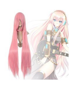 Peluca de Kanekalon Lisa 100 Cm Cosplay - Palo de Rosa