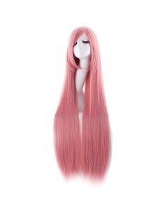Peluca de Kanekalon Lisa 100 Cm Cosplay - Palo de Rosa 2