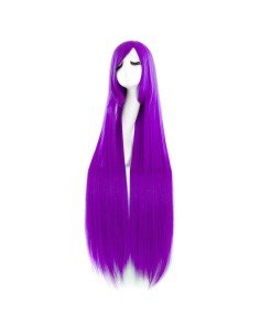 Peluca de Kanekalon Lisa 100 Cm Cosplay - Morado Púrpura