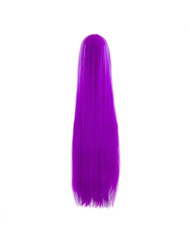 Peluca de Kanekalon Lisa 100 Cm Cosplay - Morado Púrpura