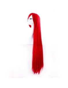 Peluca de Kanekalon Lisa 100 Cm Cosplay - Rojo 2