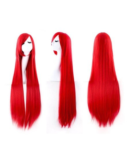Peluca de Kanekalon Lisa 100 Cm Cosplay - Rojo Peluca de Kanekalon Lisa 100 Cm Cosplay - Rojo