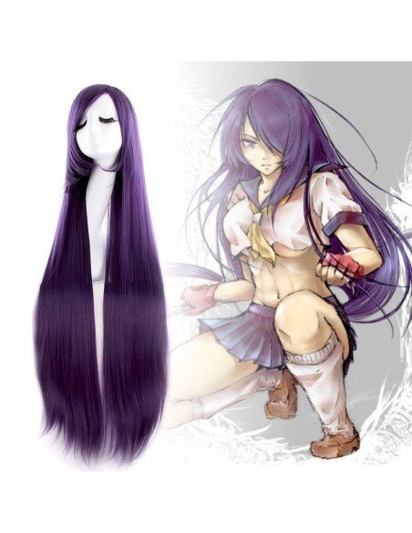 Peluca de Kanekalon Lisa 100 Cm Cosplay - Violeta