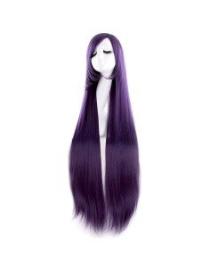 Peluca de Kanekalon Lisa 100 Cm Cosplay - Violeta 2