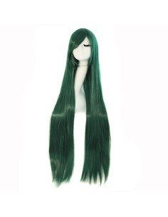 Peluca de Kanekalon Lisa 100 Cm Cosplay - Verde Pino 2