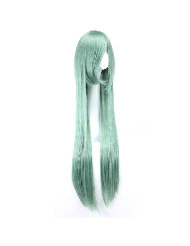 Peluca de Kanekalon Lisa 100 Cm Cosplay - Verde Menta