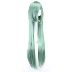 Peluca de Kanekalon Lisa 100 Cm Cosplay - Verde Menta