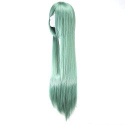 Peluca de Kanekalon Lisa 100 Cm Cosplay - Verde Menta