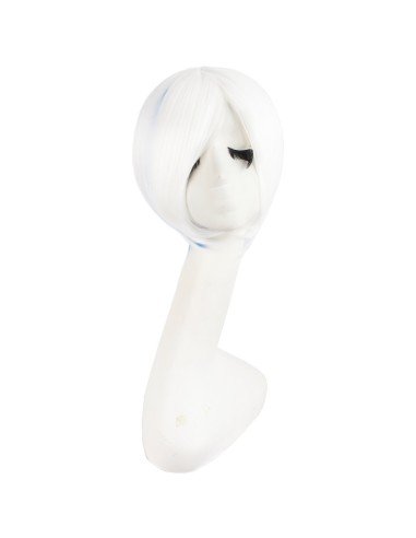 Peluca Miku 120cm con Colitas Blanco Azul