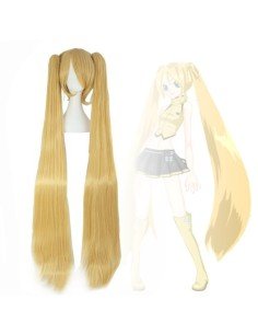 Peluca Miku 120cm con Colitas Rubio
