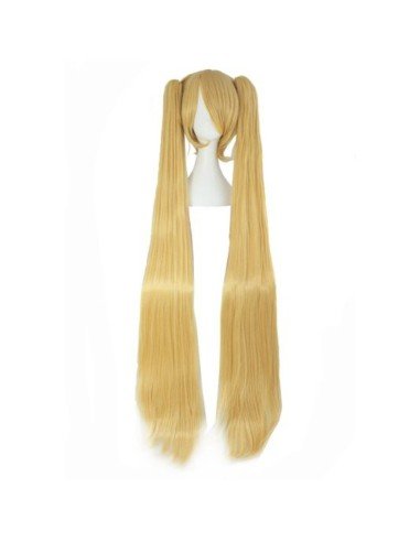 Peluca Miku 120cm con Colitas Rubio