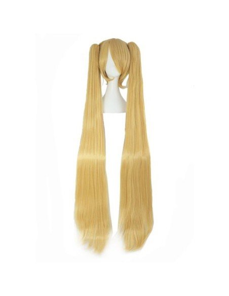 Peluca Miku 120cm con Colitas Rubio