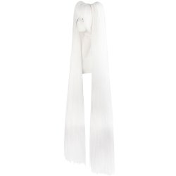 Peluca Miku 120cm con Colitas Blanco