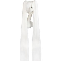 Peluca Miku 120cm con Colitas Blanco