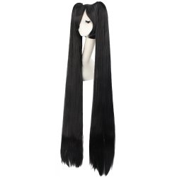 Peluca Miku 120cm con Colitas Negro