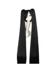 Peluca Miku 120cm con Colitas Negro 2