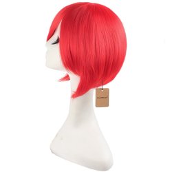 Peluca Miku 120cm con Colitas Rojo