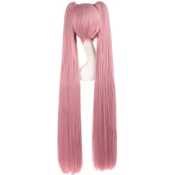 Peluca Miku 120cm con Colitas Palo de Rosa