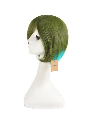 Peluca Miku 120cm con Colitas Verde Aceituna Cyan