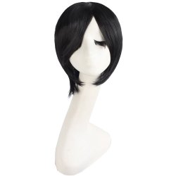 Peluca Miku 120cm con Colitas Negro Azul