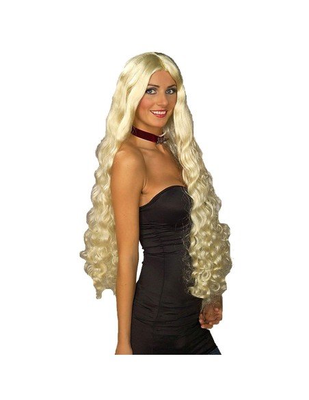 Peluca Brave Mesmerelda Rizada De 100cm Rubia