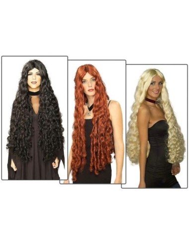 Peluca Brave Mesmerelda Rizada De 100cm Rubia